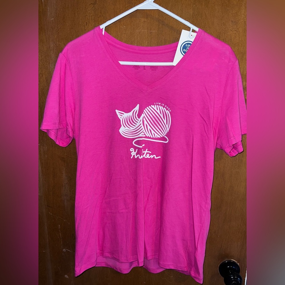 Life is Good “Knitten” v-neck